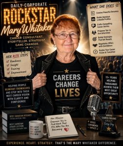 Today's Daily Corporate Rockstar is none other than the Awesome Mary Whitaker, Career Consultant.